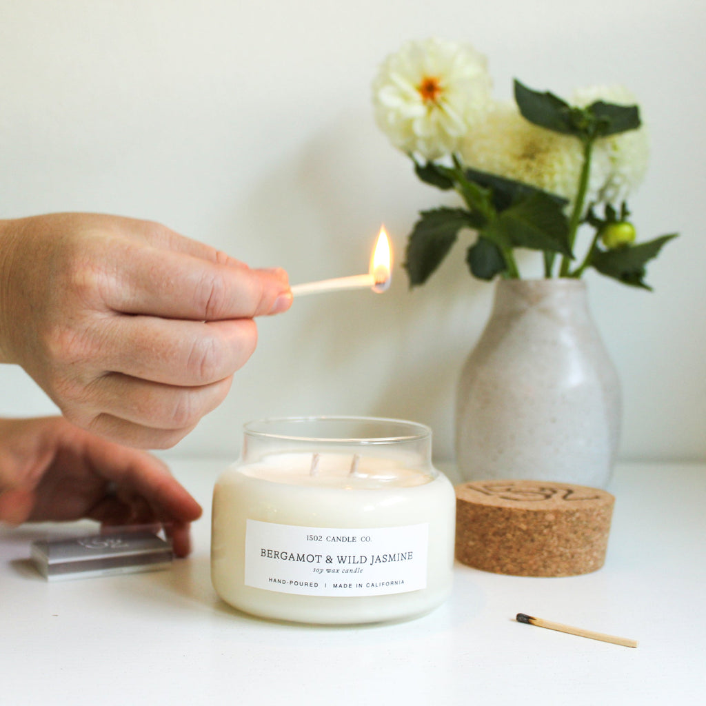 Bergamot & Wild Jasmine Apothecary Jar Candle