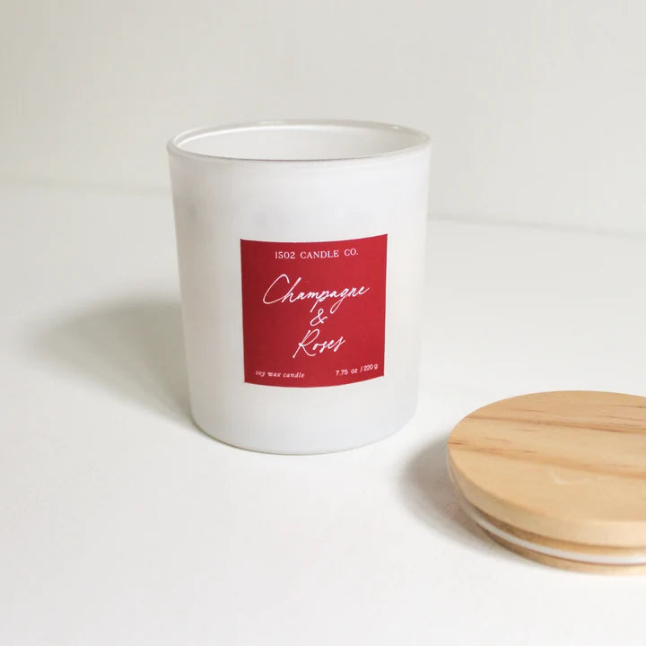 Champagne & Roses Soy Wax Candle
