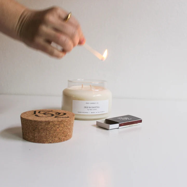 Iris & Santal Apothecary Jar Candle
