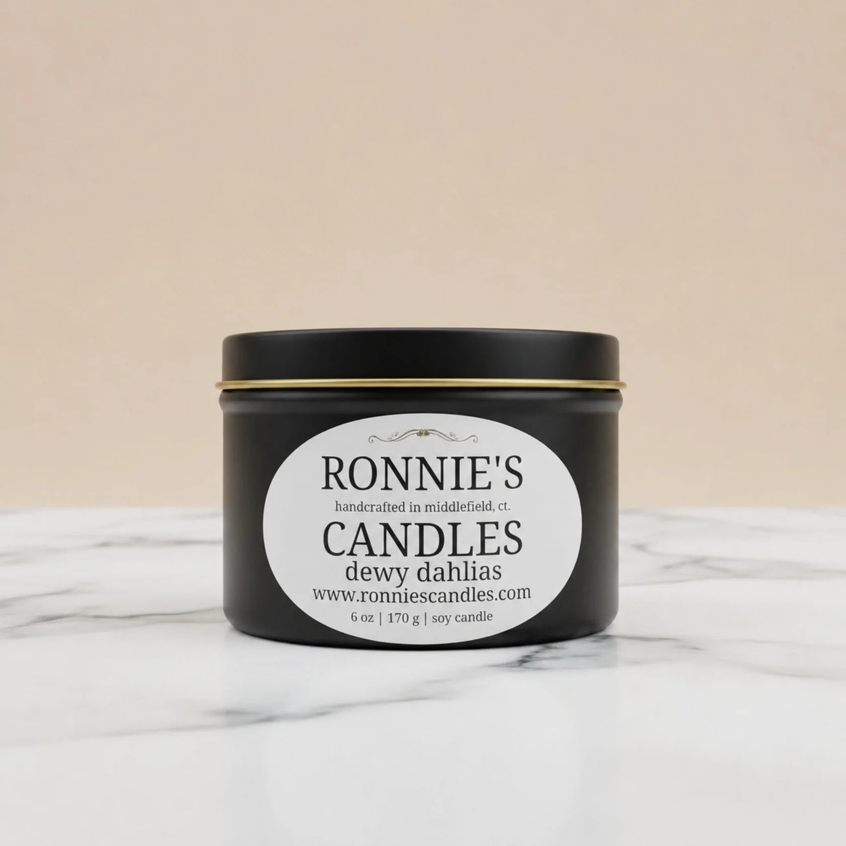 Dewy Dahlias 100% Soy Candle