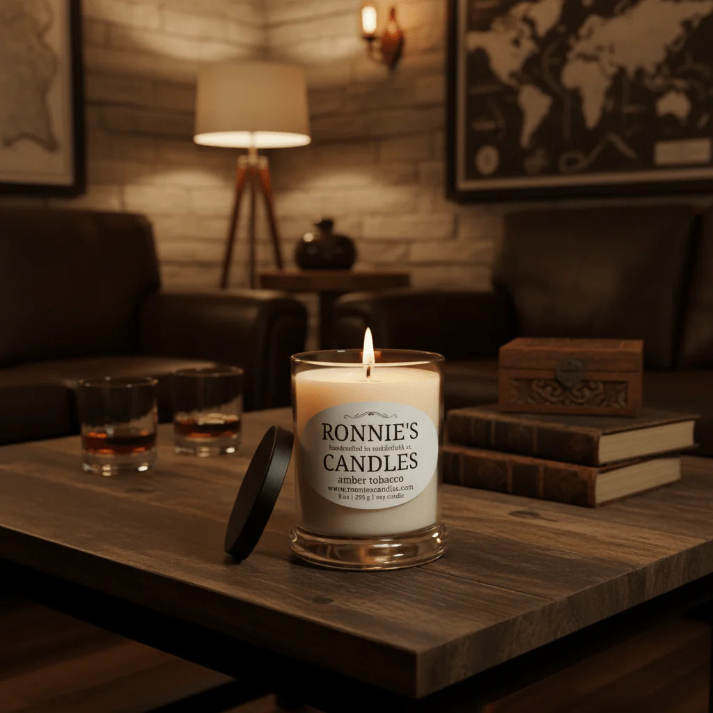 Amber Tobacco Soy Candle