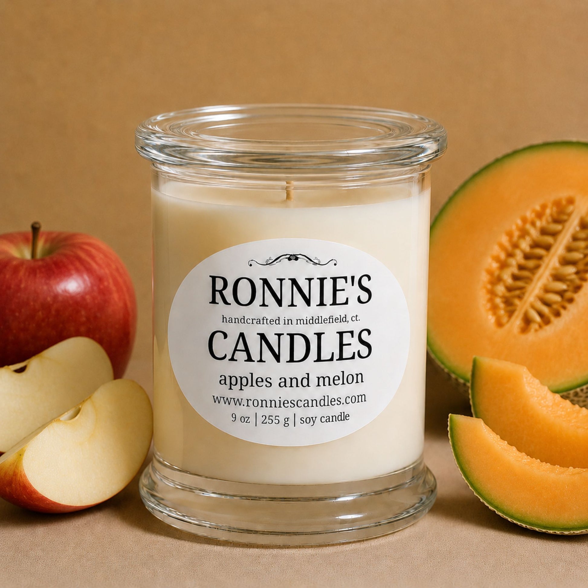 Apples and Melon 100% Soy Candle