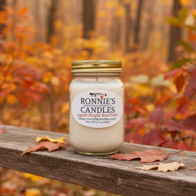 Apple Maple Bourbon 100% Soy Candle