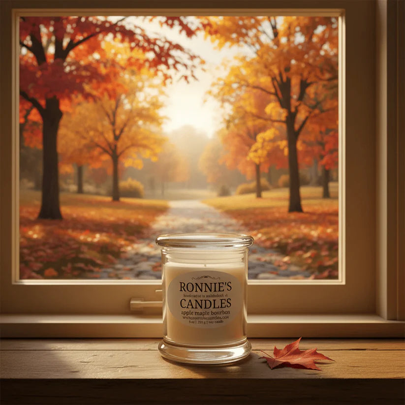 Apple Maple Bourbon 100% Soy Candle