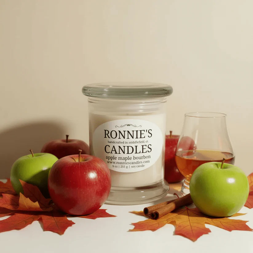 Apple Maple Bourbon 100% Soy Candle