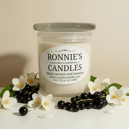 Black Currant and Jasmine 100% Soy Candle