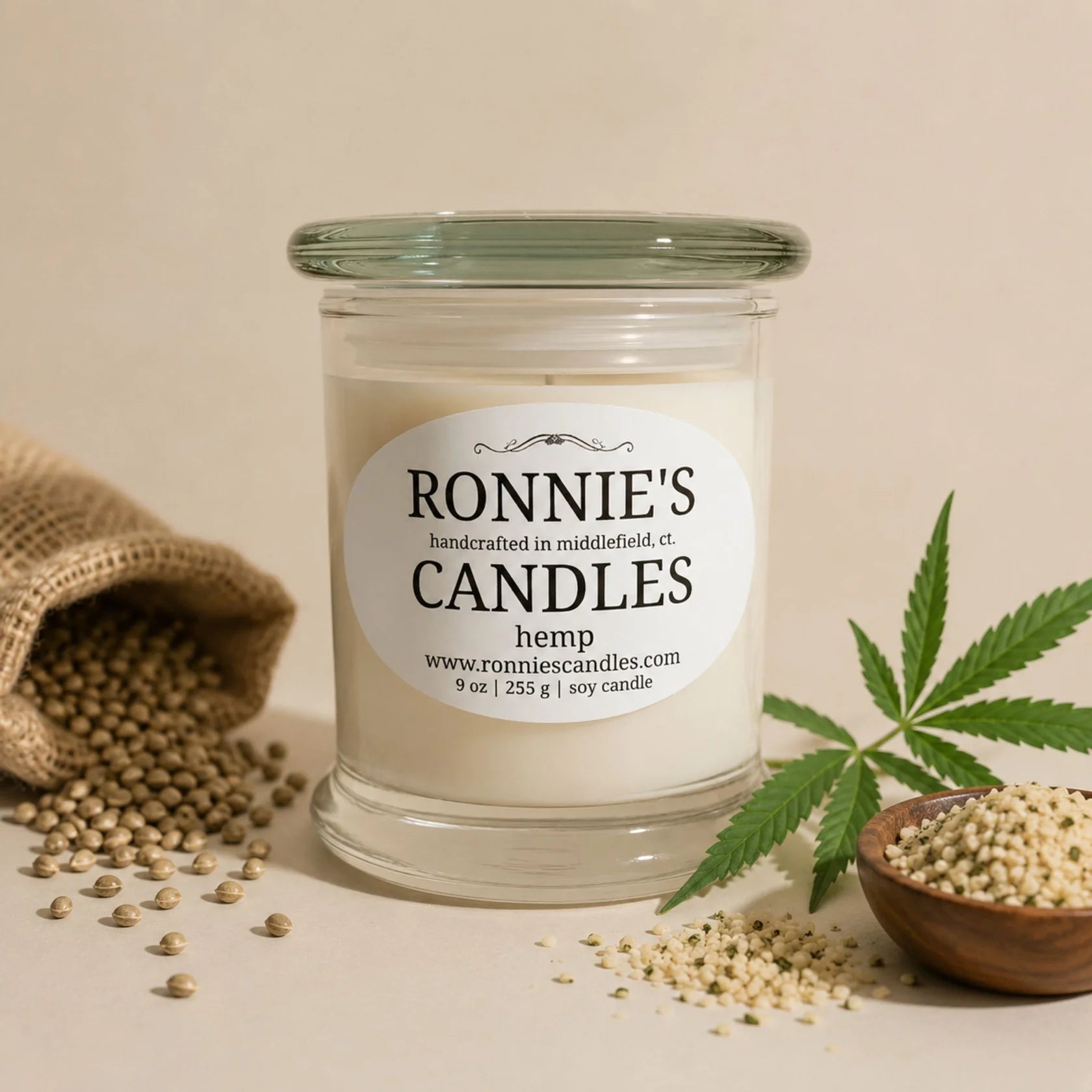 Hemp 100% Soy Candle