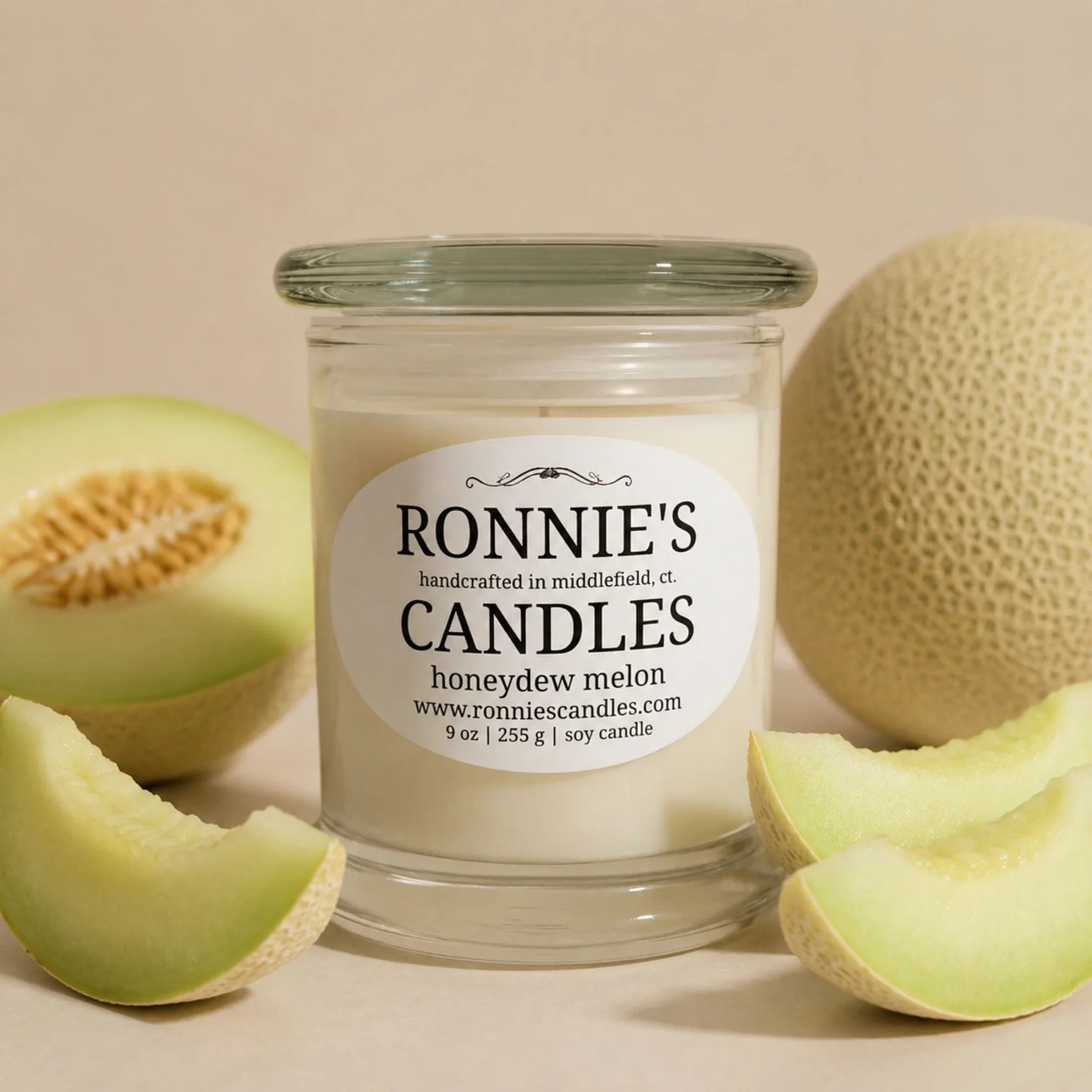 Honeydew Melon 100% Soy Candle