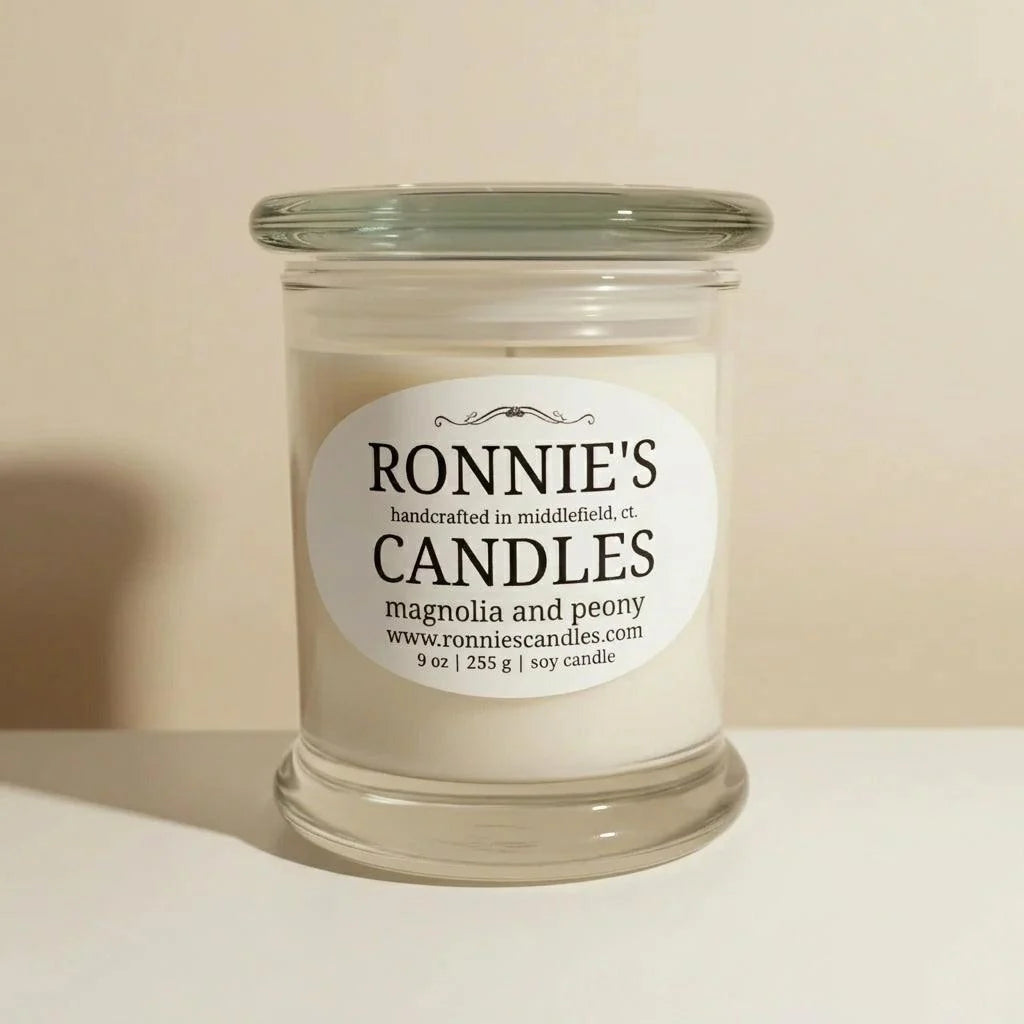Magnolia and Peony 100% Soy Candle
