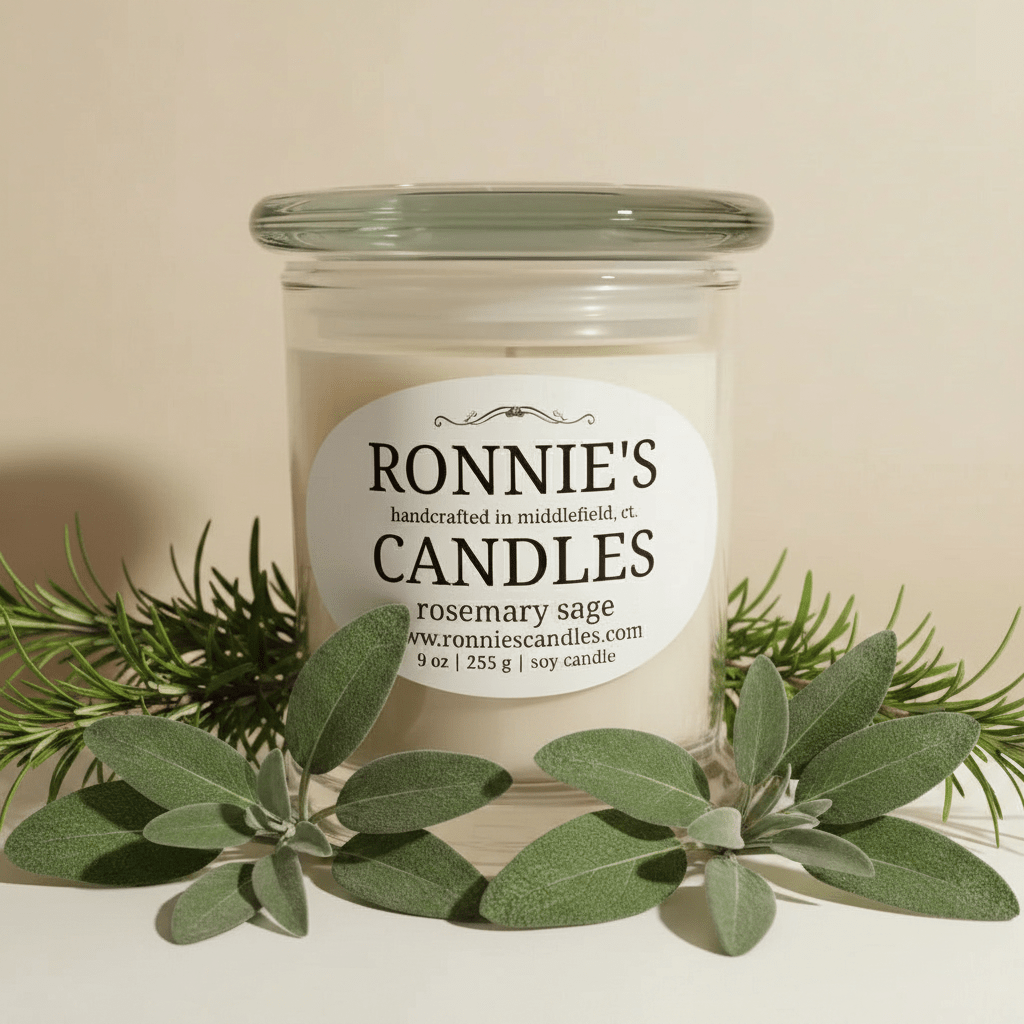 Rosemary Sage 100% Soy Candle