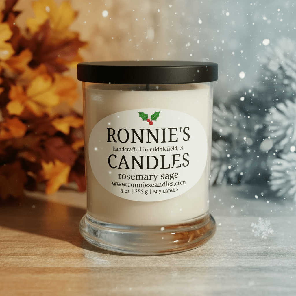 Rosemary Sage 100% Soy Candle