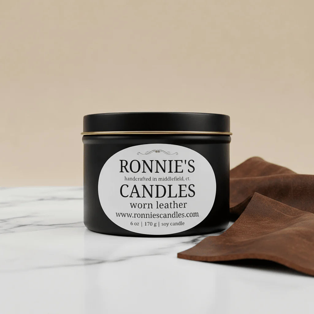 Worn Leather 100% Soy Candle